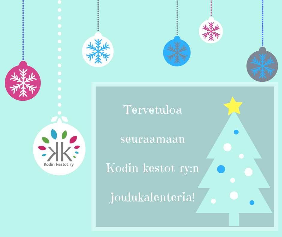 Read more about the article Seuraa kodin kestot ry:n joulukalenteria!