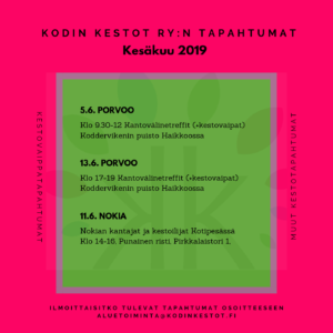 Read more about the article KesÃ¤kuun tapahtumia