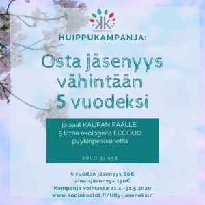 Read more about the article Kevään jäsenkampanja