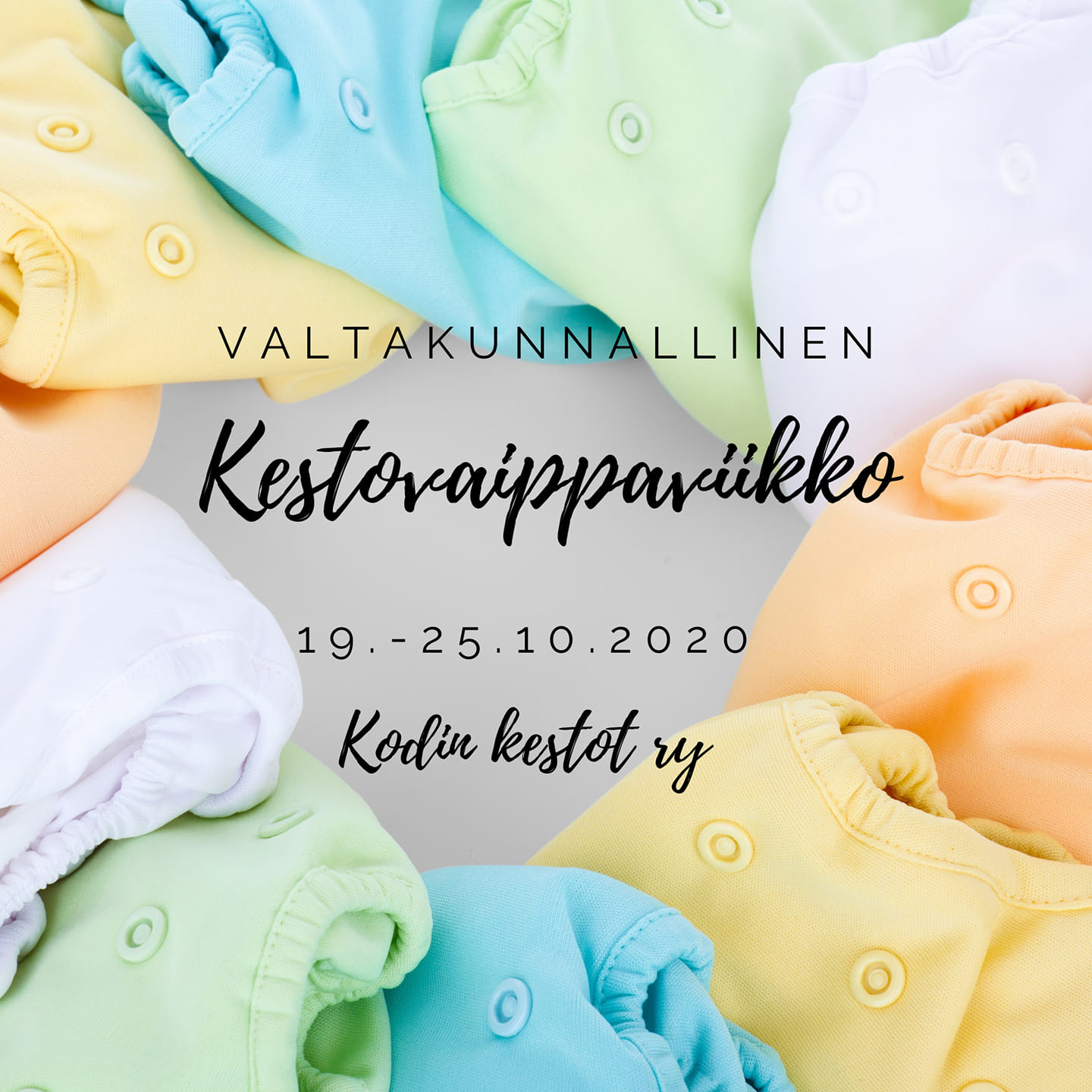 You are currently viewing Valtakunnallinen kestovaippaviikko 19.-25.10.2020