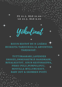 Read more about the article Yöhulinat pe 21.5.2021