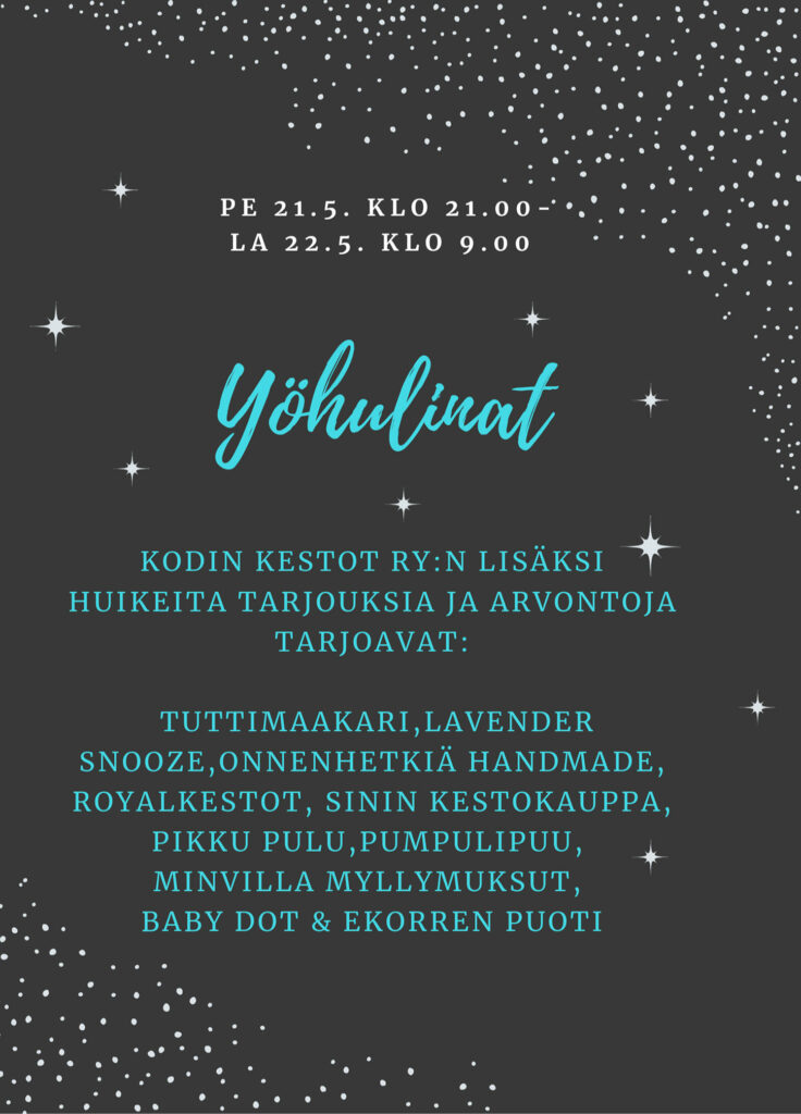 Read more about the article Yöhulinat pe 21.5.2021