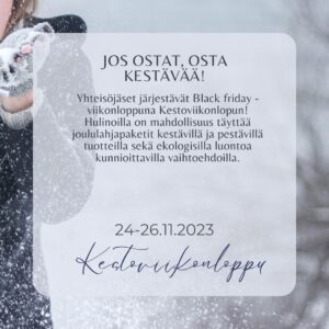 Read more about the article Kestoviikonloppu 24.-26.11.2023
